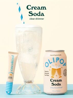 NWT Cocokind x Olipop Flavored Ceramide Lip Blur Balm in Cream Soda
